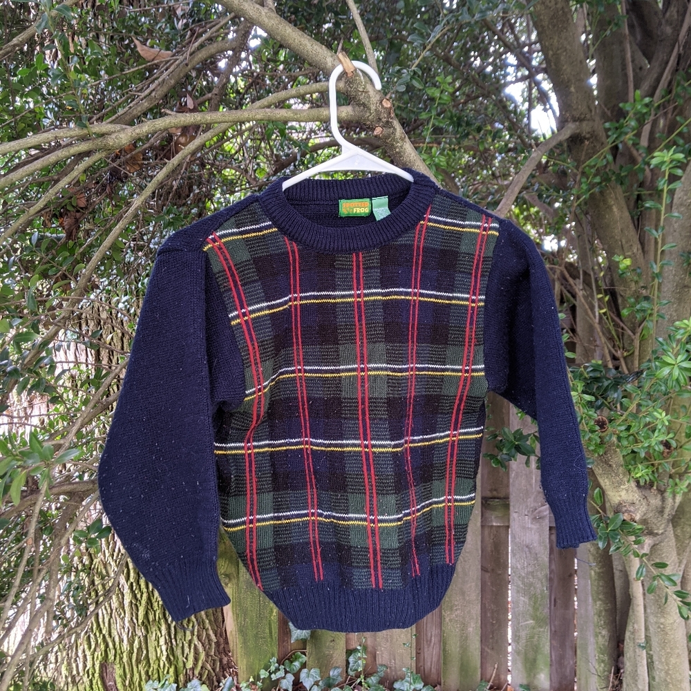 Kids Plaid Sweater